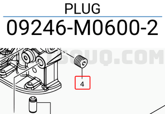 Suzuki 09246M06002 PLUG
