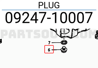Suzuki 0924710007 PLUG