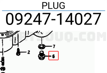 Suzuki 0924714027 PLUG