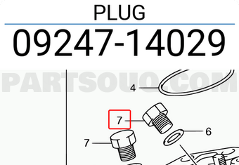 Suzuki 0924714029 PLUG