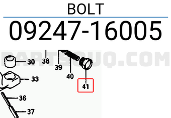 Suzuki 0924716005 BOLT