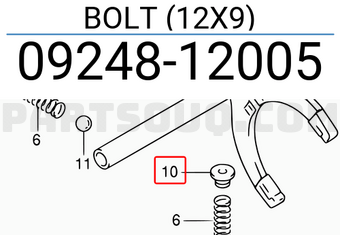 Suzuki 0924812005 BOLT (12X9)