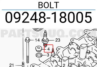 Suzuki 0924818005 BOLT