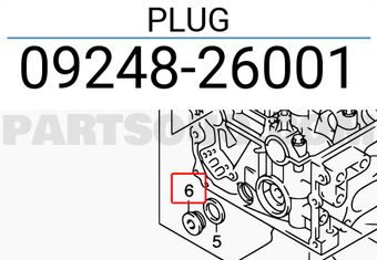 Suzuki 0924826001 PLUG