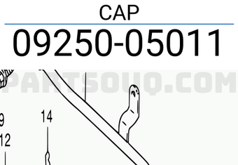Suzuki 0925005011 CAP