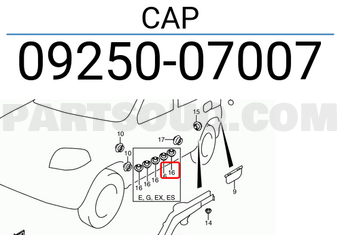 Suzuki 0925007007 CAP
