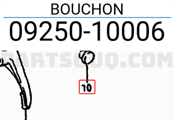 Suzuki 0925010006 BOUCHON