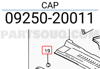 Suzuki 0925020011 CAP