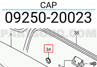 Suzuki 0925020023 CAP