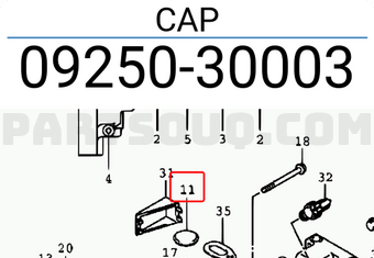 Suzuki 0925030003 CAP