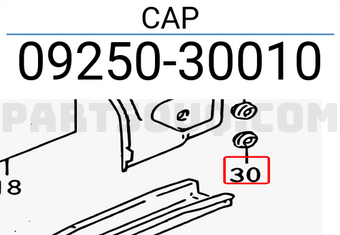 Suzuki 0925030010 CAP