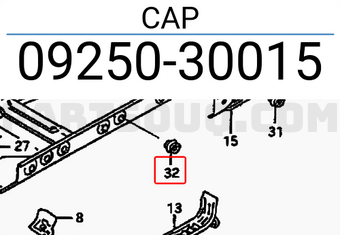Suzuki 0925030015 CAP