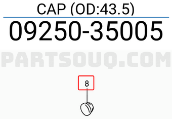 Suzuki 0925035005 CAP (OD:43.5)