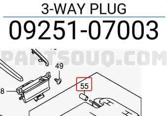 Suzuki 0925107003 3-WAY PLUG
