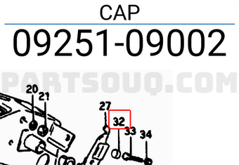 Suzuki 0925109002 CAP
