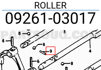 Suzuki 0926103017 ROLLER