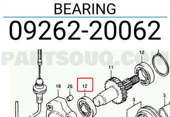 Suzuki 0926220062 BEARING