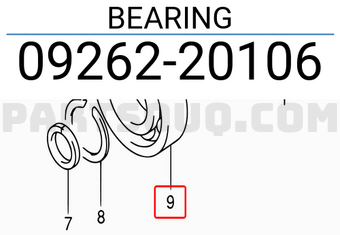 Suzuki 0926220106 BEARING