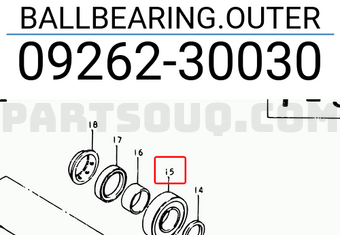 Suzuki 0926230030 BALLBEARING.OUTER