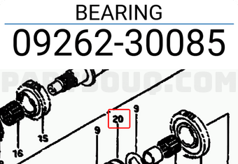Suzuki 0926230085 BEARING