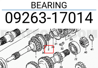 Suzuki 0926317014 BEARING