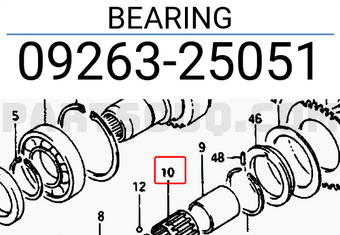 Suzuki 0926325051 BEARING