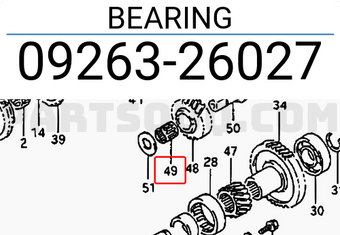 Suzuki 0926326027 BEARING