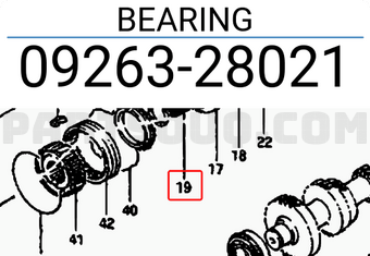 Suzuki 0926328021 BEARING
