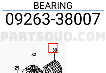 Suzuki 0926338007 BEARING