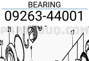 Suzuki 0926344001 BEARING