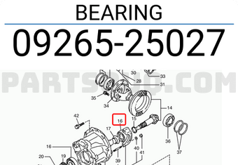 Suzuki 0926525027 BEARING