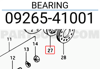 Suzuki 0926541001 BEARING