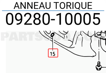 Suzuki 0928010005 ANNEAU TORIQUE