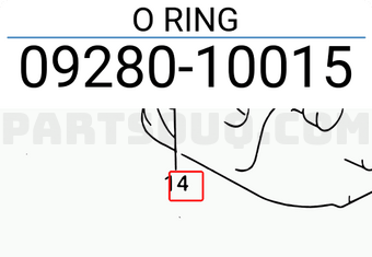 Suzuki 0928010015 O RING