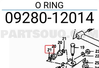 Suzuki 0928012014 O RING