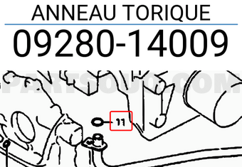 Suzuki 0928014009 ANNEAU TORIQUE