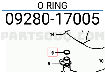 Suzuki 0928017005 O RING