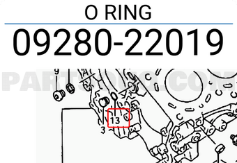 Suzuki 0928022019 O RING
