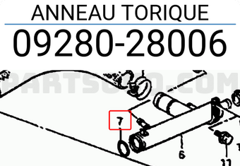 Suzuki 0928028006 ANNEAU TORIQUE