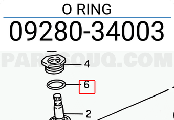 Suzuki 0928034003 O RING