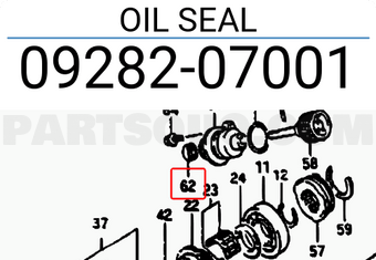 Suzuki 0928207001 OIL SEAL