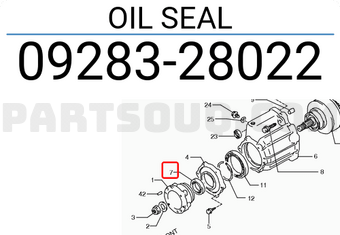 Suzuki 0928328022 OIL SEAL