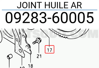 Suzuki 0928360005 JOINT HUILE AR