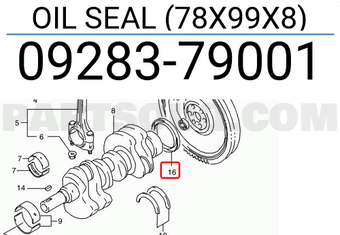Suzuki 0928379001 OIL SEAL (78X99X8)