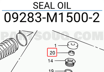 Suzuki 09283M15002 SEAL OIL