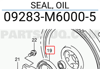 Suzuki 09283M60005 SEAL, OIL