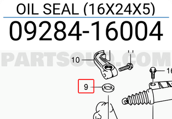 Suzuki 0928416004 OIL SEAL (16X24X5)