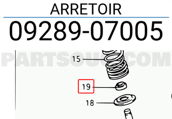 Suzuki 0928907005 ARRETOIR