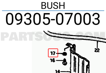 Suzuki 0930507003 BUSH
