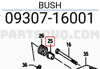 Suzuki 0930716001 BUSH
